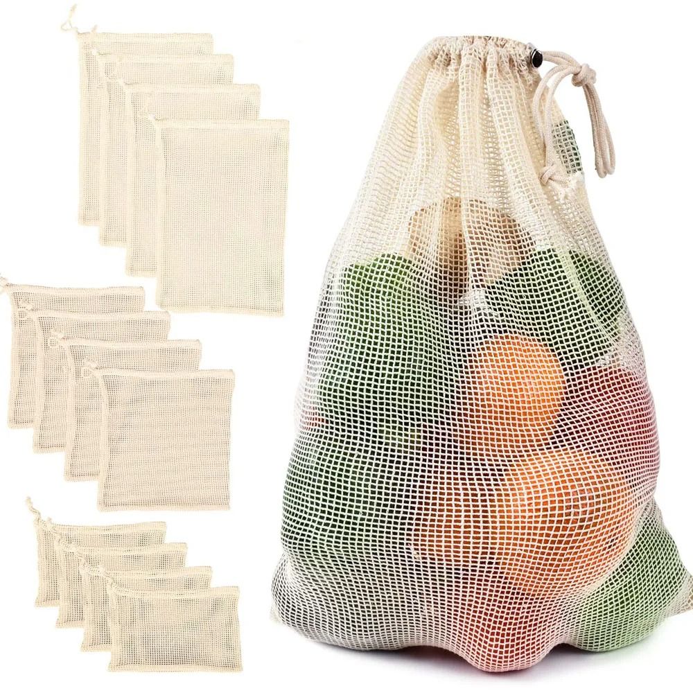Saco de malha de algodão reuti - Reusable Produce Bag avaliação e preço