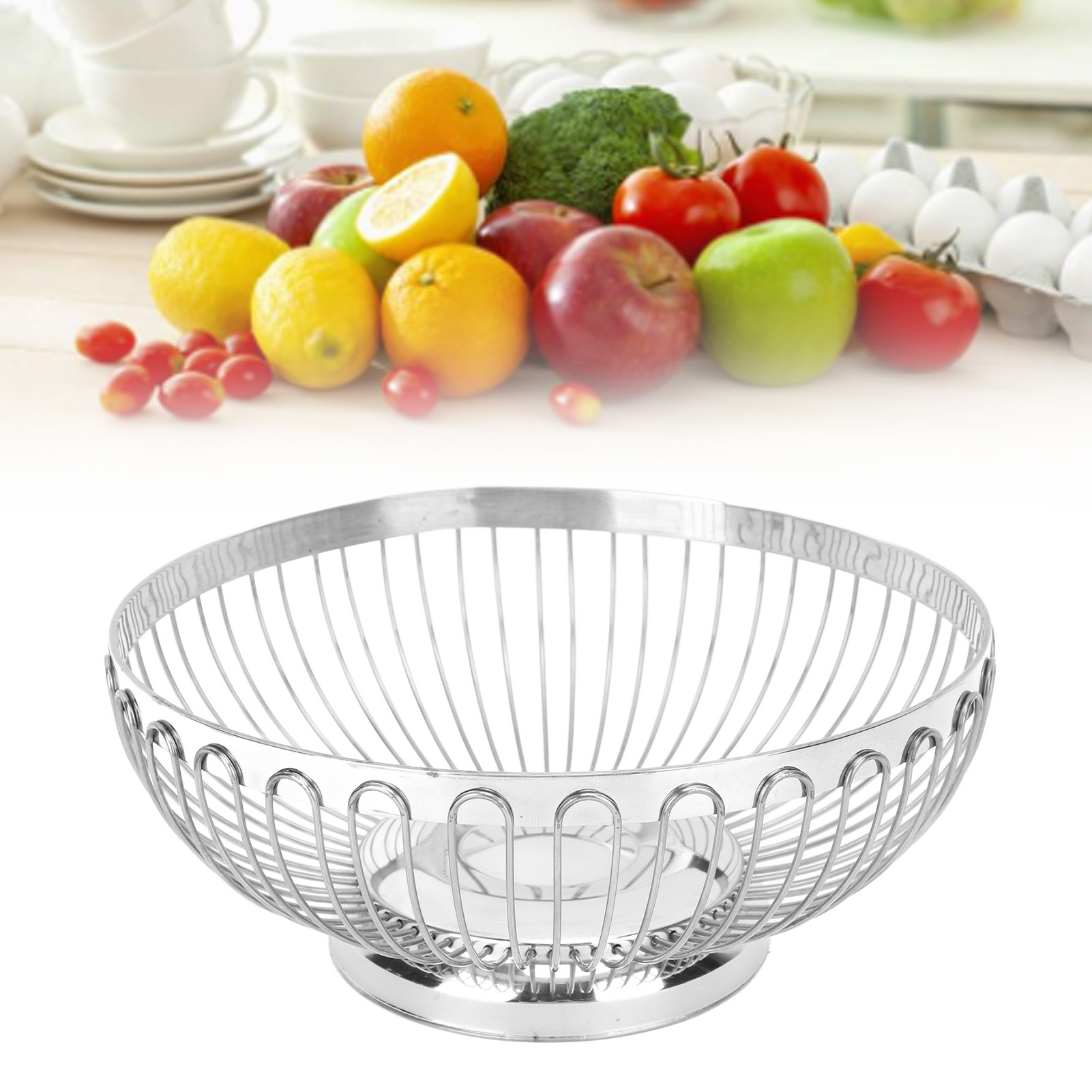 Cesta de frutas de aço inoxidá - Sustainable Living Eco Friendly avaliação e preço
